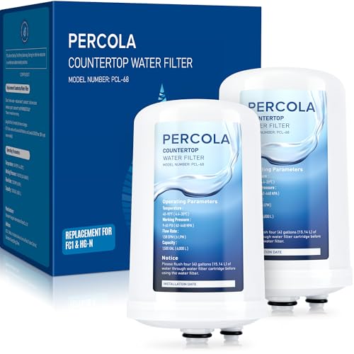 PERCOLA FC1/HG-N Wasserfilter, ersetzt Enagic HG-N Wasserfilter auf SD501-Maschine (2 Stück) von PERCOLA