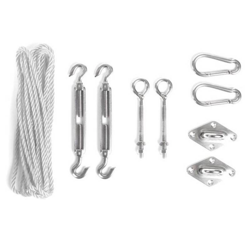 PEREL Bindedraht Perel Befestigungsset mit 2 Spannschlössern, 2 Augbolzen, 2 Augplatten, (1St) von PEREL