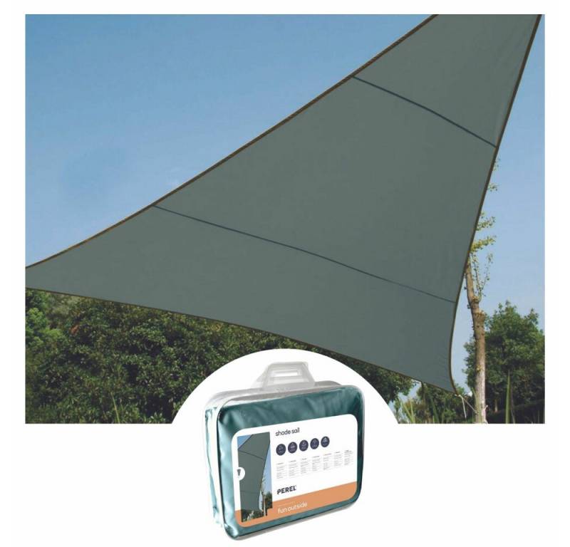 PEREL Bindedraht Perel Sonnensegel, wasserabweisend, 3.6 x 3.6 x 3.6 m, 160 g/m², Polye, (1St) von PEREL