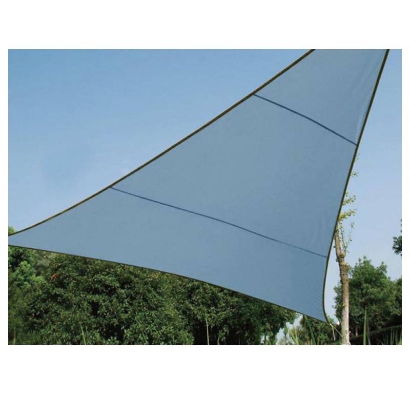 PEREL Bindedraht Sonnensegel dreieckig 3.6 x 3.6 x 3.6 m farbe: hellgrau von PEREL