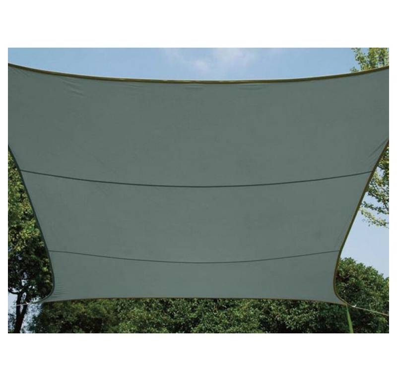 PEREL Bindedraht Sonnensegel quadratisch 3.6 x 3.6 m farbe: grüngrau, (1St) von PEREL