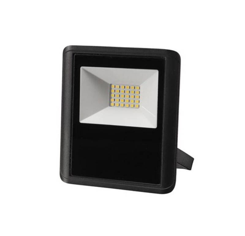 PEREL Flutlichtstrahler LED-AUßENSTRAHLER - 20 W - NEUTRALWEIß - SCHWARZES GEHÄUSE von PEREL