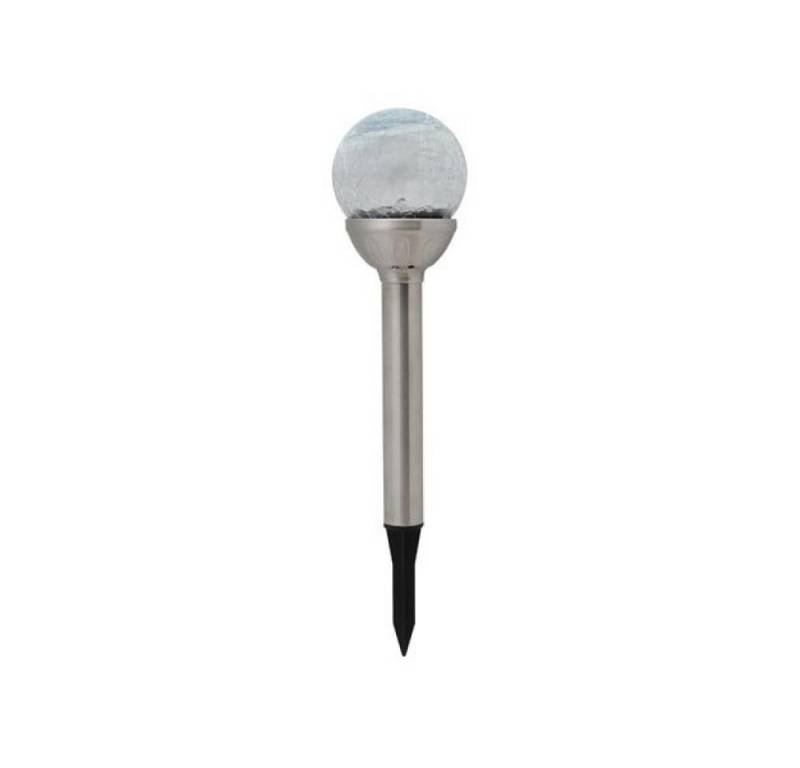 PEREL LED Gartenleuchte Solar-gartenleuchte led rgb mit edelstahl-sockel 12 st. im display von PEREL