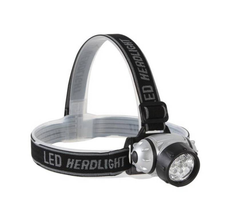 PEREL LED Stirnlampe Regelbare Kopflampe mit 7 weißen LEDs. (1-St) von PEREL