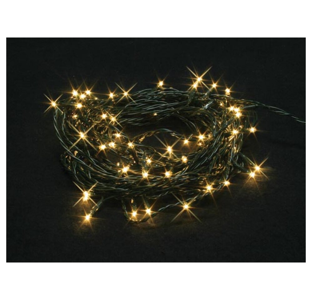 PEREL LED Stripe Burstlight LED - 20 m - 220 LEDs (44 blinkende LEDs) - Warmweiß - grün von PEREL