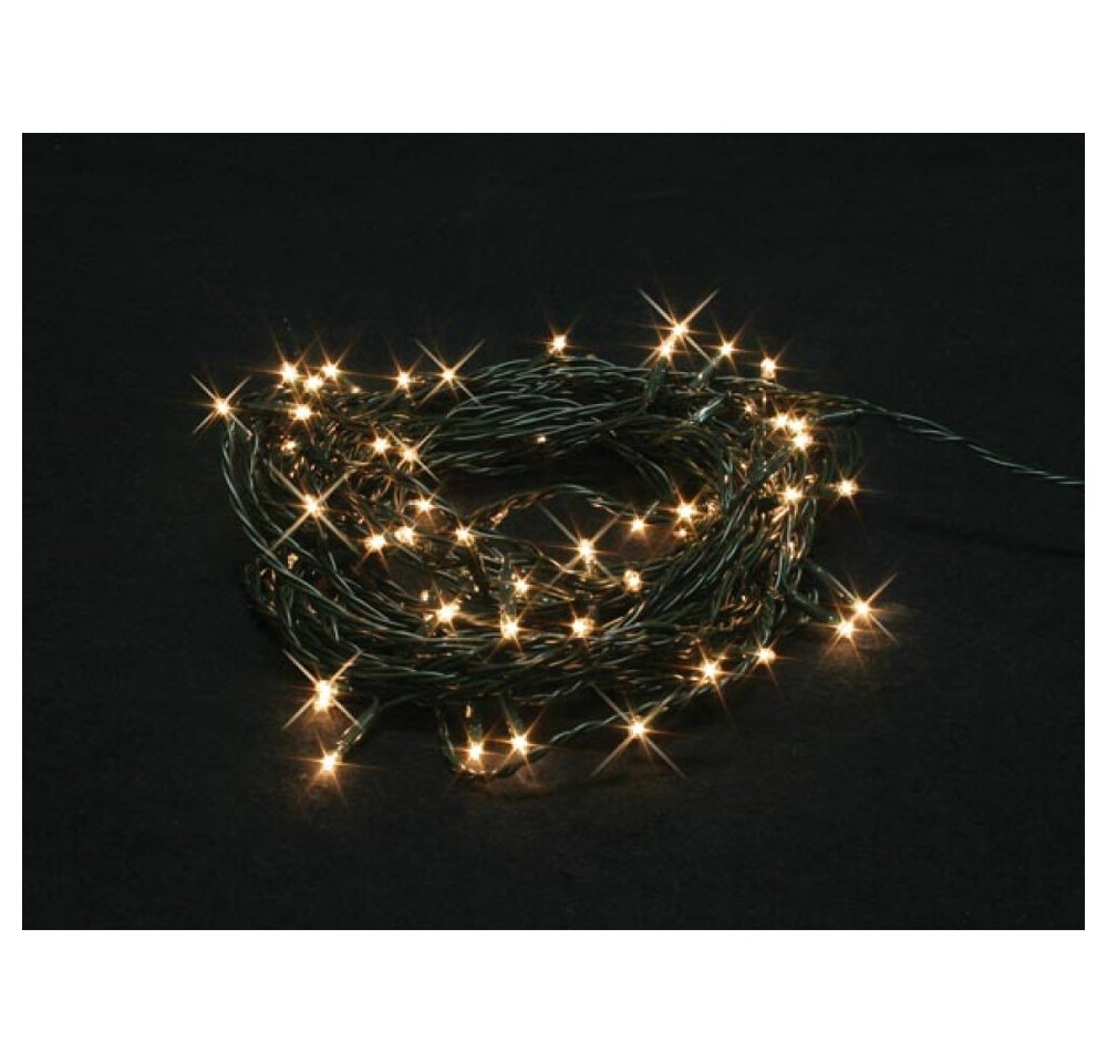 PEREL LED Stripe Burstlight LED - 20 m - 220 weiße LEDs (44 blinkende LEDs) - grünes Ka von PEREL