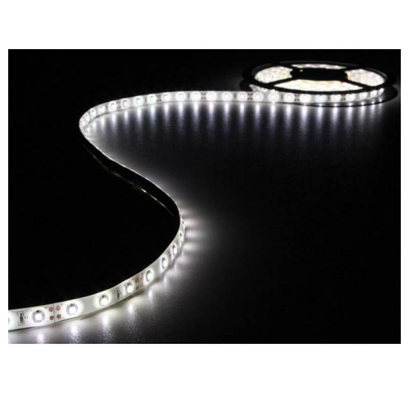PEREL LED Stripe SET MIT FLEXIBLEM LED-STREIFEN UND NETZTEIL - KALTWEIß - 300 LEDs - 5 von PEREL