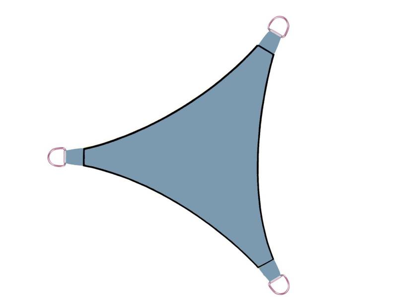 PEREL Sonnensegel, dreieckiges 5,6-11m² Dreiecksegel Sonnenschutz-Segel Terrasse & Balkon von PEREL