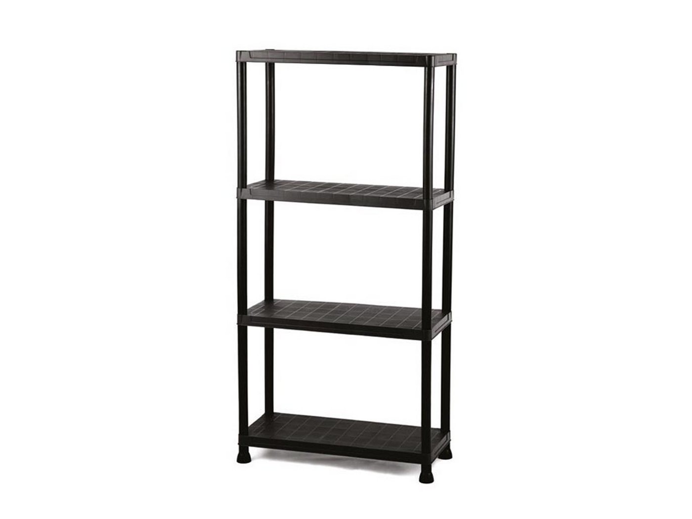 PEREL Wandregal, Regal für Keller und Draußen, Kunststoff Schwarz, 4 Böden, 60cm breit PEREL Wandregal, Regal für Keller und Draußen, Kunststoff Schwarz, 4 Böden, 60cm breit von PEREL