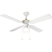 Perenz 7064 B – Deckenventilator Weiß Ø105 cm, 4 Flügel, 3 Stufen, E27 von PERENZ