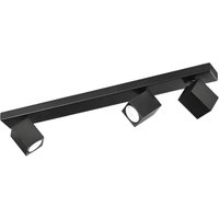 Perenz - oddy verstellbare schwarze quadratische LED-Wandleuchte 3xGu10 von PERENZ