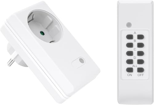 PERFECT Funksteckdose - mit Fernbedienung bis 30m - 1100 W - 220 V - weiß - 1er Set von PERFECT EQUIPMENT FOR YOUR HOME