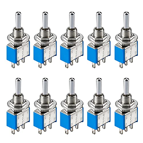 Perfect Mini Kippschalter - 3 Kontakte - 6A 125V - 3A 250V - blau - 10 Stück Perfect Mini Kippschalter - 3 Kontakte - 6A 125V - 3A 250V - blau - 10 Stück von PERFECT EQUIPMENT FOR YOUR HOME