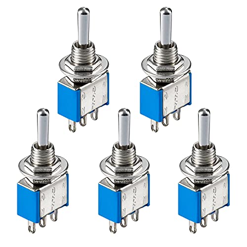Perfect Mini Kippschalter - 3 Kontakte - 6A 125V - 3A 250V - blau - 5 Stück Perfect Mini Kippschalter - 3 Kontakte - 6A 125V - 3A 250V - blau - 5 Stück von PERFECT EQUIPMENT FOR YOUR HOME