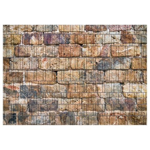 Perfect Zaunsichtschutz - Motiv Steinwand1 - Sichtschutz für den Garten - 2,50 x 1,80 x 0,19 m - 9 Streifen von PERFECT EQUIPMENT FOR YOUR HOME