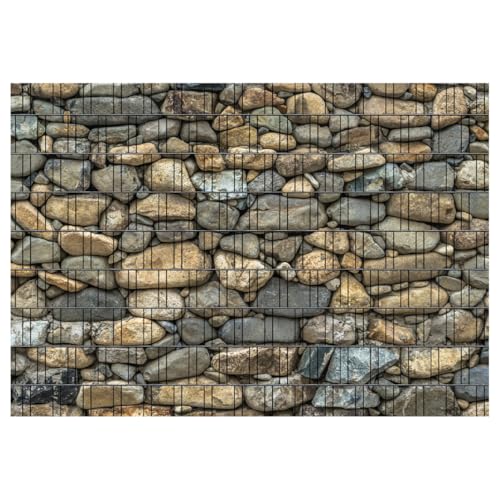 Perfect Zaunsichtschutz - Motiv Steinwand7 - Sichtschutz für den Garten - 2,50 x 1,80 x 0,19 m - 9 Streifen von PERFECT EQUIPMENT FOR YOUR HOME