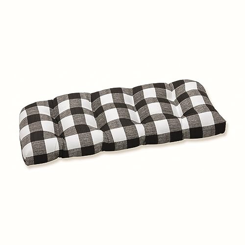 PERFECT PILLOW Outdoor/Indoor Anderson Matte Tufted Loveseat Kissen, Spun_Polyester, Schwarz, 1 Count (Pack of 1) von Pillow Perfect