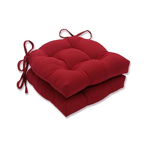 Pillow Perfect Pompeii Stuhlkissen, wendbar, 40,6 x 39,4 cm, Rot, 2 Stück von Pillow Perfect