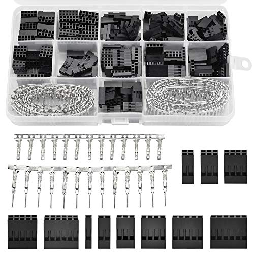 PERFETSELL 620 Stück 2,54mm Stecker Set Weiblich Männlich Steckverbinder Buchsenleiste Pinheader Kabel Stecker für Experiment und DIY Projekt von PERFETSELL