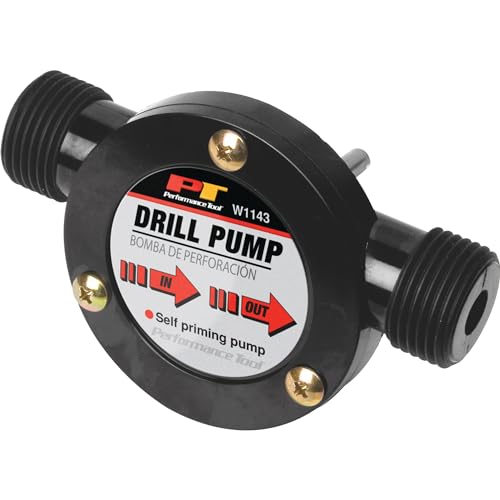 Performance Tool W1143 Selbstansaugende 1/4-Zoll-Schaft Transfer-Bohrerpumpe (kompatibel mit den meisten elektrischen Bohrern) von PERFORMANCE TOOL
