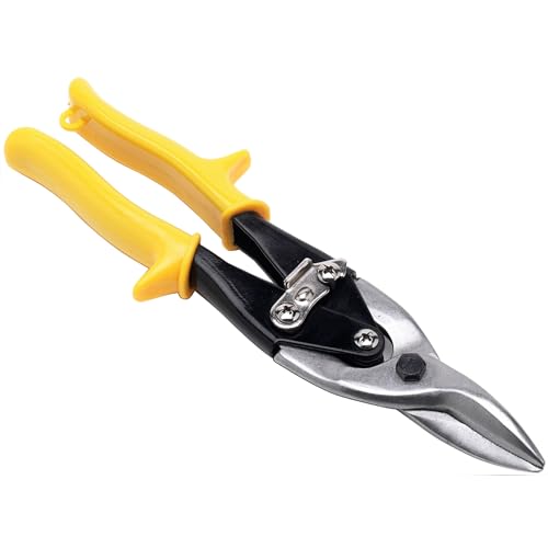 Performance Tool W2043 Luftfahrt-Blechschere zum Schneiden von Blech, Chrom-Vanadium-Stahl mit geschmiedeter Klinge, gerader Luftfahrtschere für Sicherheitsriegel und Aufhängeloch, 25,4 cm von PERFORMANCE TOOL