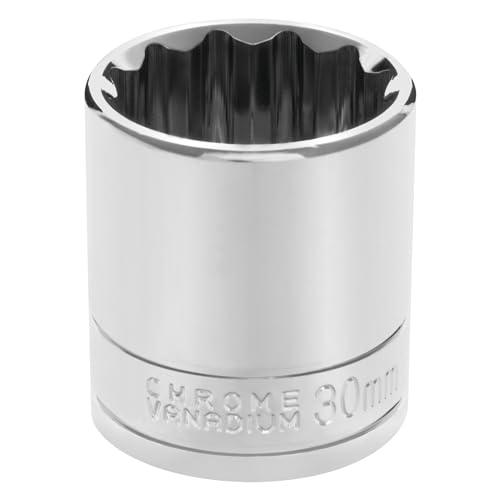 Performance Tool W32830 1/2-Zoll-Antrieb, 30 mm, 12-polig, Chrom-Vanadium-Stecknuss von PERFORMANCE TOOL