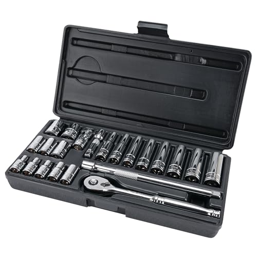 Performance Tool W36904 1/4 Zoll Antrieb MET Steckschlüsselsatz, 22-teilig Performance Tool W36904 1/4 Zoll Antrieb MET Steckschlüsselsatz, 22-teilig von PERFORMANCE TOOL