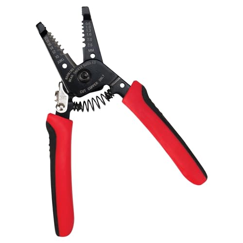 Performance Tool W86504 Mehrzweck-Drahtschneider, Abisolierzange und Zange mit rutschfesten Griffen für 10-20 AWG massiven und verseilten Kupferdraht Performance Tool W86504 Mehrzweck-Drahtschneider, Abisolierzange und Zange mit rutschfesten Griffen für 10-20 AWG massiven und verseilten Kupferdraht von PERFORMANCE TOOL