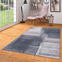 Designer Teppich Brilliant Rosa Grau Verlauf - 80x150 cm von PERGAMON