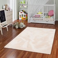 Pergamon - Kinder und Jugend Super Soft Fellteppich Pearl Kids Beige - 120x170 cm von PERGAMON