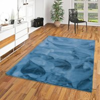 Luxus Super Soft Fellteppich Plush Blau - 60x90 cm von PERGAMON