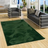 Luxus Super Soft Fellteppich Plush Tannengrün - 60x90 cm von PERGAMON