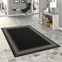 Teppich Trendline Schwarz Weiß Römische Bordüre - 185x270 cm von PERGAMON