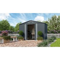 Pergart Gerätehaus "Dresden II 106", schwarz, 4,71 m² von PERGART
