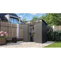 Gerätehaus 'Lüttich 64' anthrazit matt 2,35 m² - Pergart von PERGART