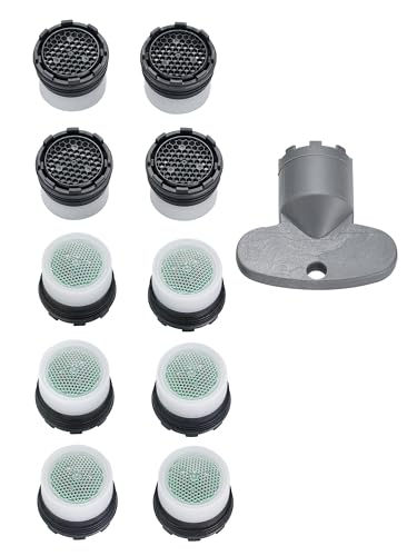 M16.5x1~5.7 l/min 10er Set Original PERLATOR® Wassersparender Einschraubstrahlregler inkl. Schlüssel von PERLATOR