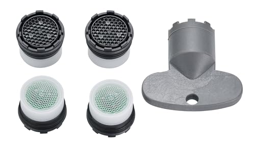 M16.5x1~5.7 l/min 4er Set Original PERLATOR® Wassersparender Einschraubstrahlregler inkl. Schlüssel von PERLATOR
