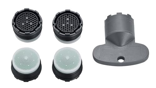 M18.5x1~5.7 l/min 4er Set Original PERLATOR® Wassersparender Einschraubstrahlregler inkl. Schlüssel von PERLATOR