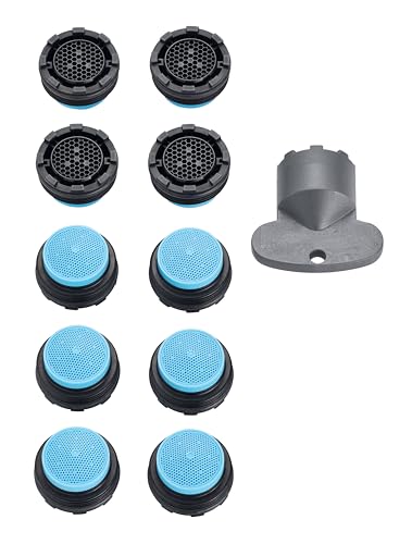 M21.5x1~13.5 - 15 l/min 10er Set Original PERLATOR® Einschraubstrahlregler inkl. Schlüssel von PERLATOR