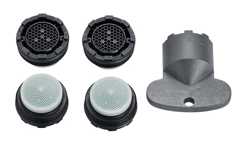 M21.5x1~5.7 l/min 4er Set Original PERLATOR® Wassersparender Einschraubstrahlregler inkl. Schlüssel von PERLATOR