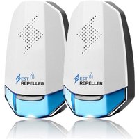 Perle Rare - 2er-Pack Ultraschall-Mäuseabwehrmittel, professionelles Ultraschall-Maus-, Kakerlaken- und Insektenabwehrmittel – kombinierte Leistung von PERLE RARE