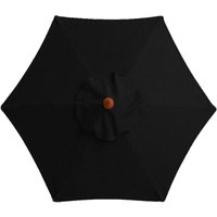Perle Rare - shining house Ersatzbezug für Sonnenschirm – 6 Rippen – Durchmesser 2 m – wasserdicht – UV-Schutz – Ersatzstoff – Schwarz Perle Rare - shining house Ersatzbezug für Sonnenschirm – 6 Rippen – Durchmesser 2 m – wasserdicht – UV-Schutz – Ersatzstoff – Schwarz von PERLE RARE