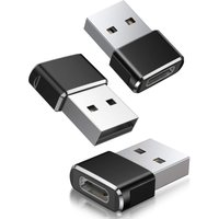 Perle Rare - shining house USB-C-Buchse auf USB-Stecker-Adapter, 3er-Pack, Typ-C-USB-A-Ladegerät, konvertierbar für Apple iPhone 11 12 13 Pro Max se von PERLE RARE