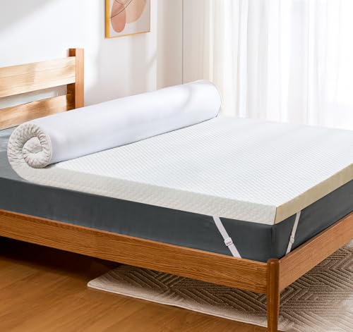 PERLECARE Topper 90x200cm - Viskoelastischen Matratzentopper 7,5 cm Höhe, H3&H2 Härtegrade Matratzenauflage mit Bambus Bezug, Öko-TEX® Zertifiziert Gel Schaum Topper für Boxspringbett und Schlafsofa von PERLECARE