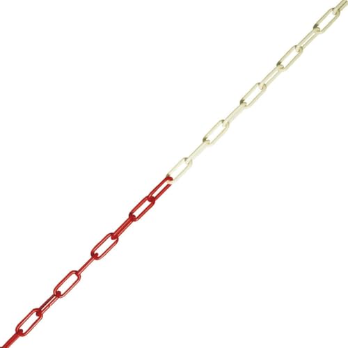 PERMALIGHT® plus Absperrkette, rot/lang nachleuchtend, Kunststoff, Ø 6mm, DIN 67510 von PERMALIGHT