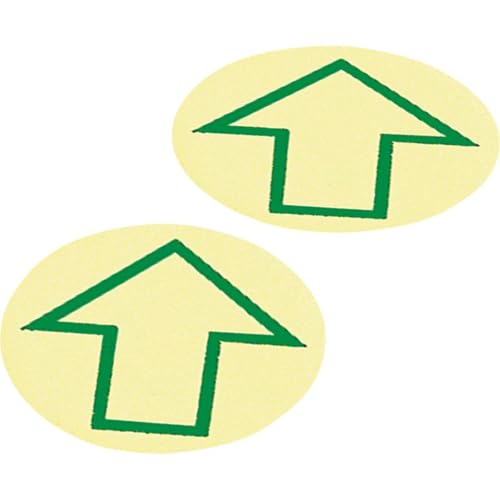PERMALIGHT® power Bodenpunkt, mit Pfeil, R10, Anti-Rutsch-Folie,Ø 100mm, 12/VE, ASR A1.5 von PERMALIGHT