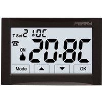 Unterputz-Thermostat Schwarz 230V Stromversorgung 1TITE543 - Perry von PERRY
