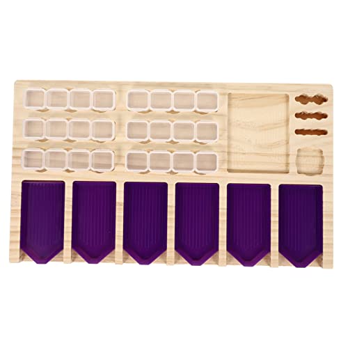 PERSELOSO 1 Satz Diamant-malwerkzeug Diamant -strassschale Kit-Tool Diamanten Aufbewahrung Von Diamantkunst Diamant-strassplatte Sortierfach Tablett Malerei Zubehör Violett Plastik von PERSELOSO
