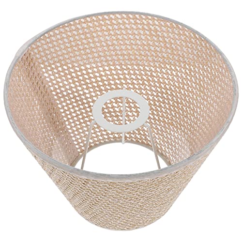 PERSELOSO 1 Stück Rustikale Tischlampe mit Handgewebtem Rattan Lampenschirm Roségold Dekorative Lampe für Wohn und Schlafzimmer Sicher und Augenschonend als von PERSELOSO