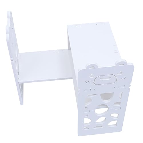 PERSELOSO 1stück Kreatives Bücherregal Für Schreibtisch Kompakter Aufbewahrungshalter Aus Hochwertigem Für Home-Office Und Schlafzimmer Stabil Und Vielseitig Einsetzbar Weiß von PERSELOSO